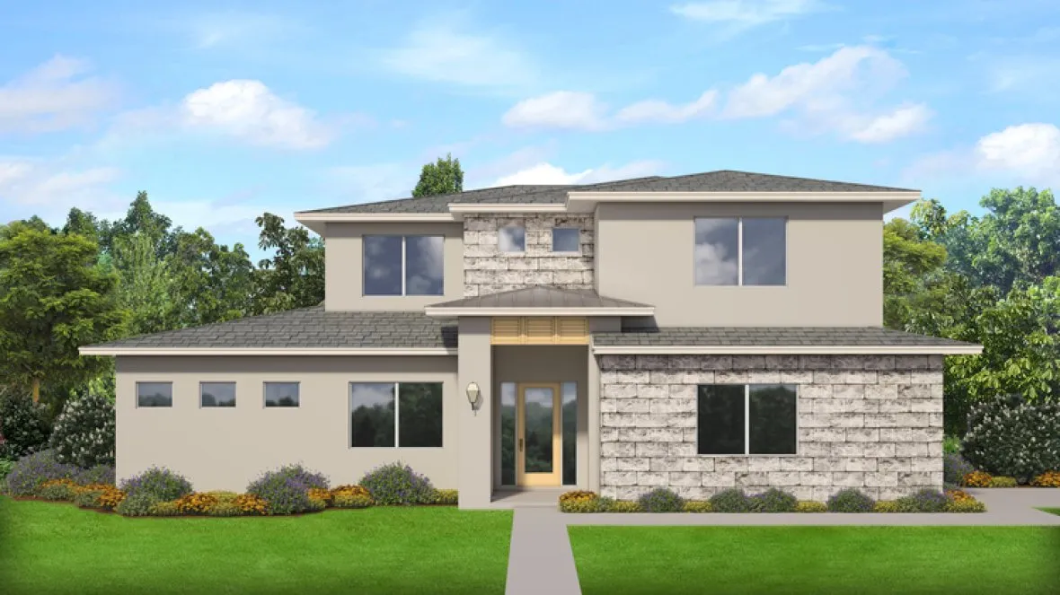 Full Rendering for House Plan #821753