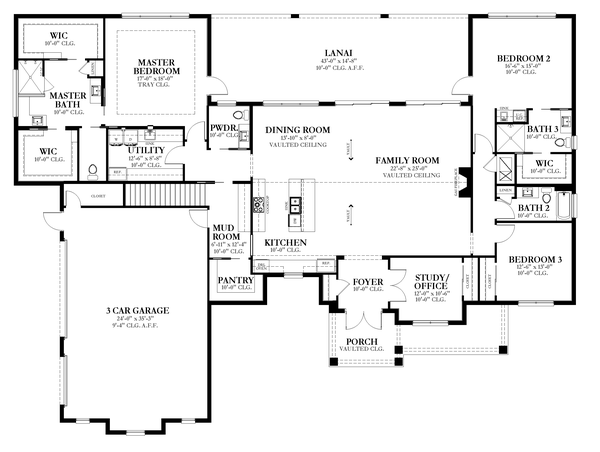 Main Floor Plan for House Plan #826493