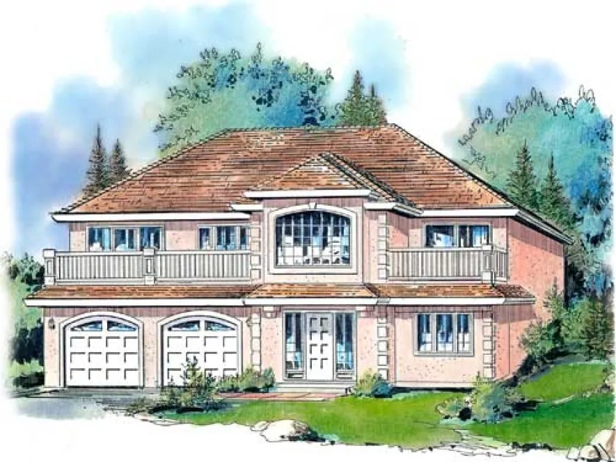 Full Rendering for House Plan #137209