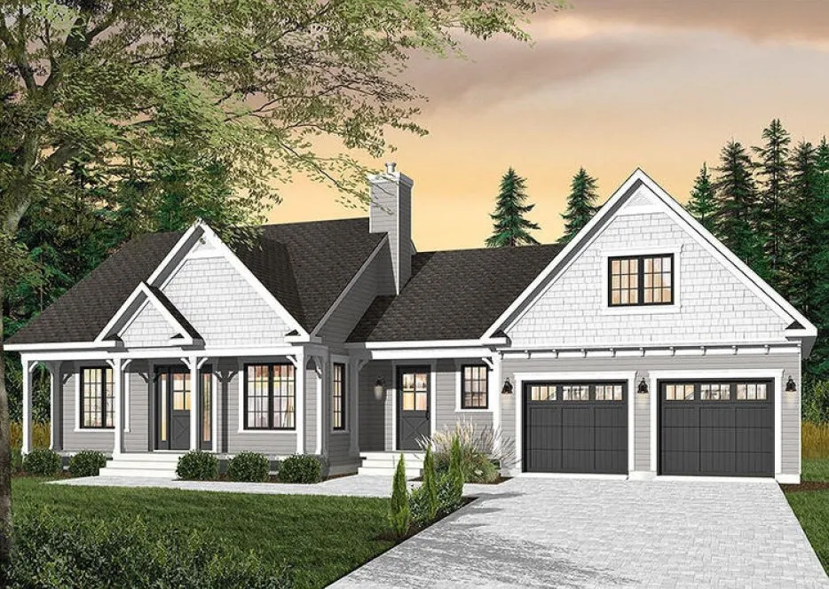 Full Rendering for House Plan #140263