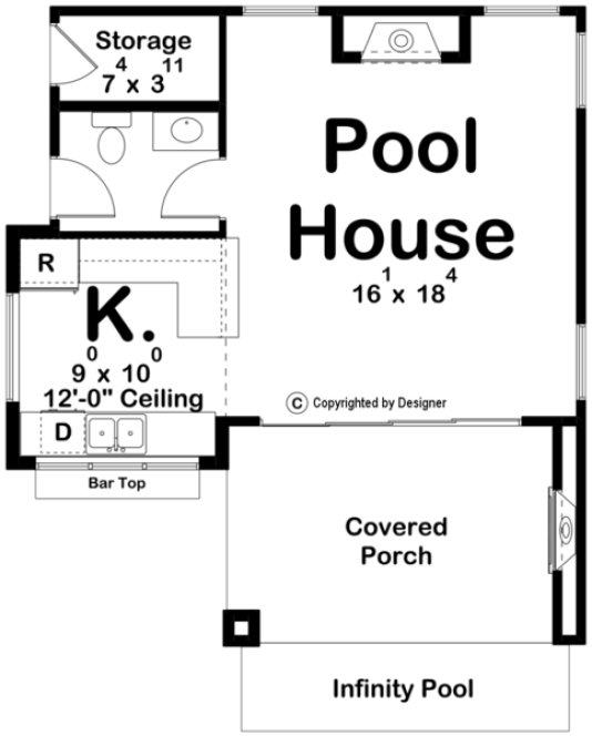 Main Floor Plan for House Plan #702740