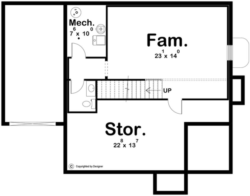 Basement Plan for House Plan #701691