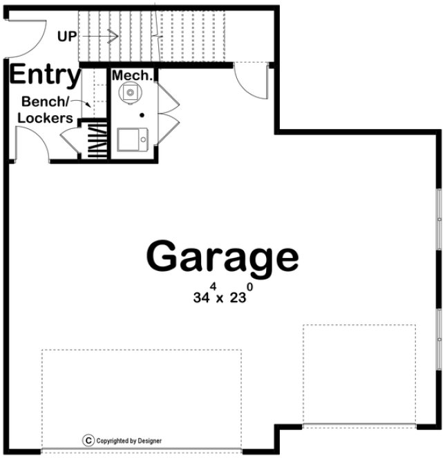 Main Floor Plan for House Plan #702190
