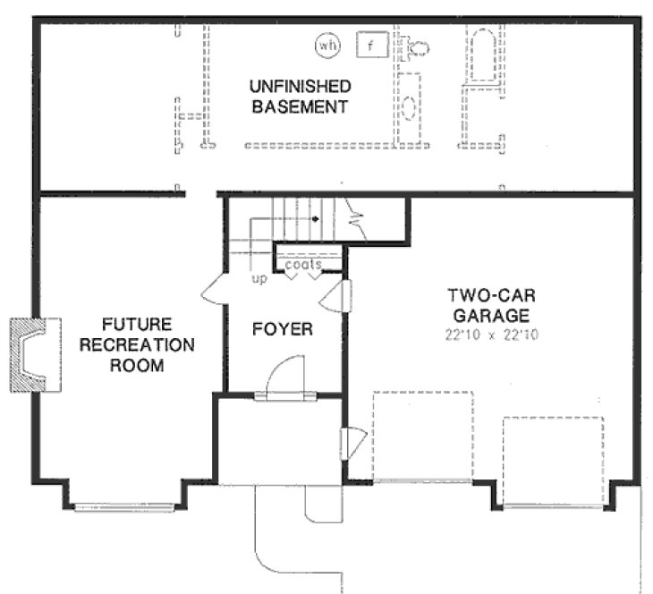 Basement Plan for House Plan #130309