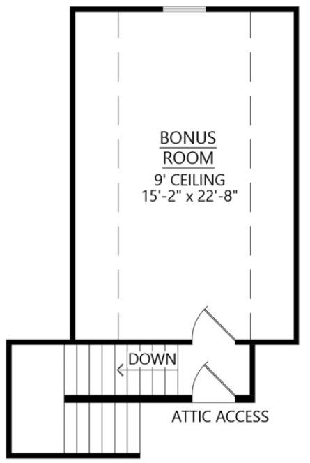 Attic Plan for House Plan #905891