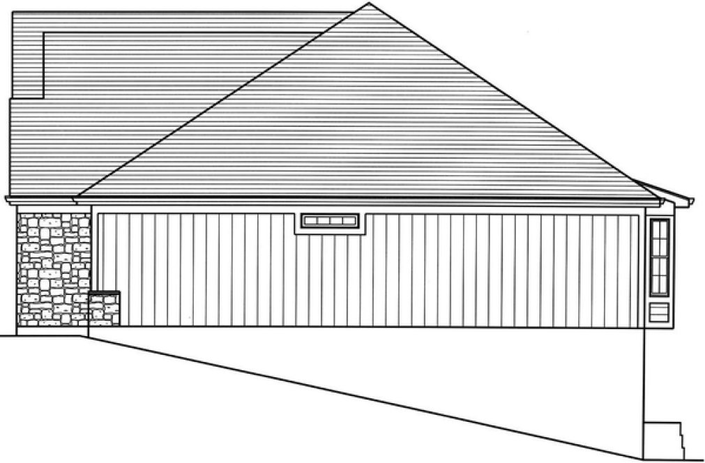 Right Elevation for House Plan #536071