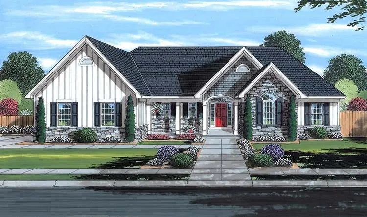 Full Rendering for House Plan #536071