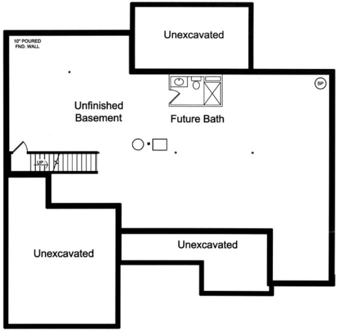 Basement Plan for House Plan #535981