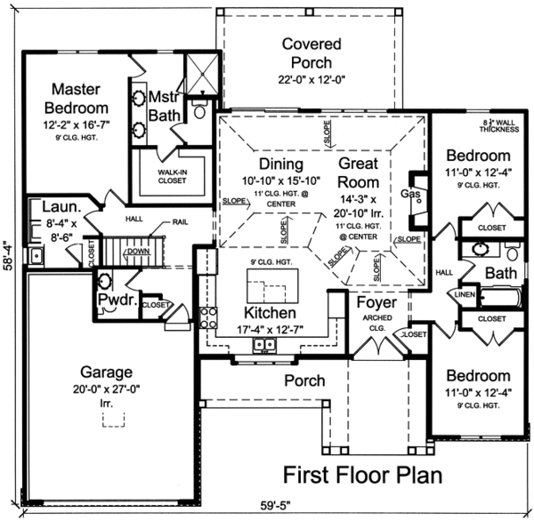 Main Floor Plan for House Plan #535981