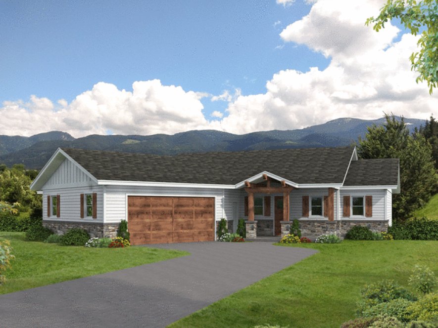 Full Rendering for House Plan #803991