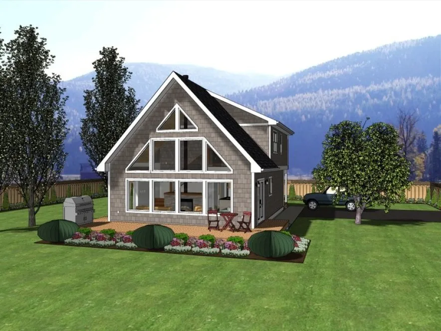 Full Rendering for House Plan #203123