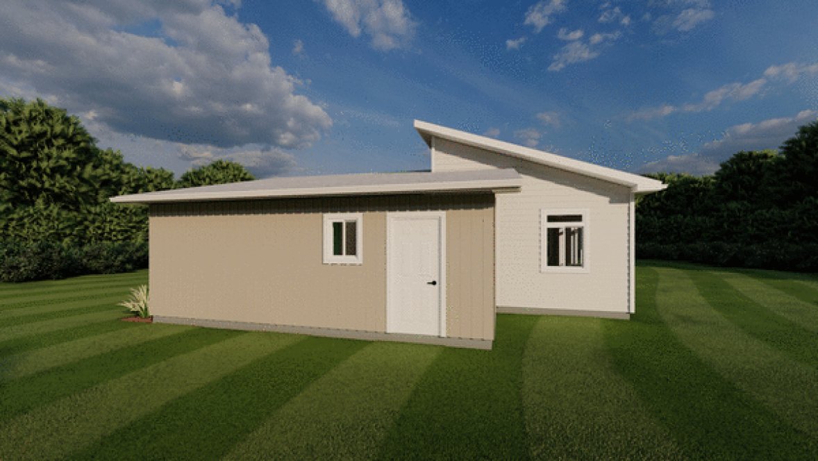 Right Elevation for House Plan #203099