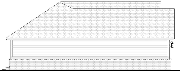 Left Elevation for House Plan #309541