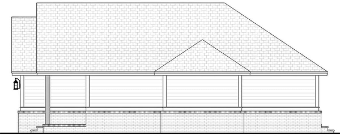 Right Elevation for House Plan #309541