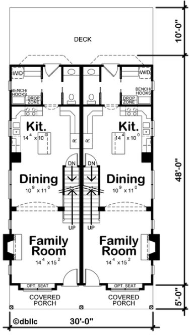 Main Floor Plan for House Plan #158972