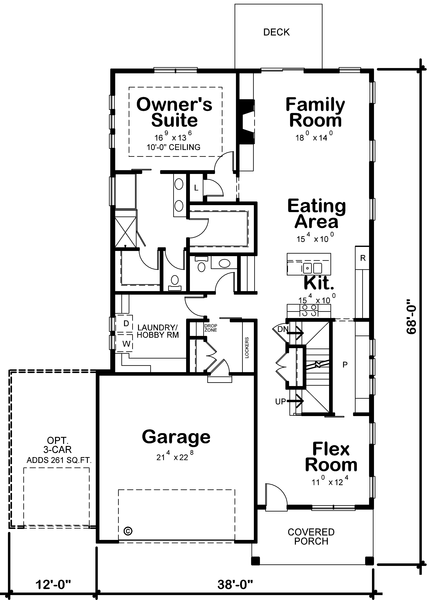 Main Floor Plan for House Plan #157052