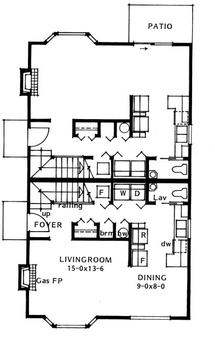 Main Floor Plan for House Plan #226209
