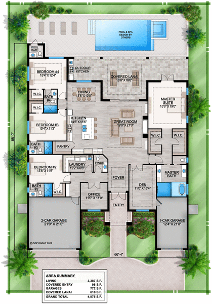 Main Floor Plan for House Plan #777833