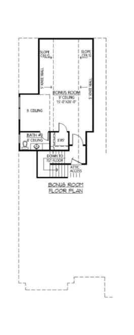 Attic Plan for House Plan #902922