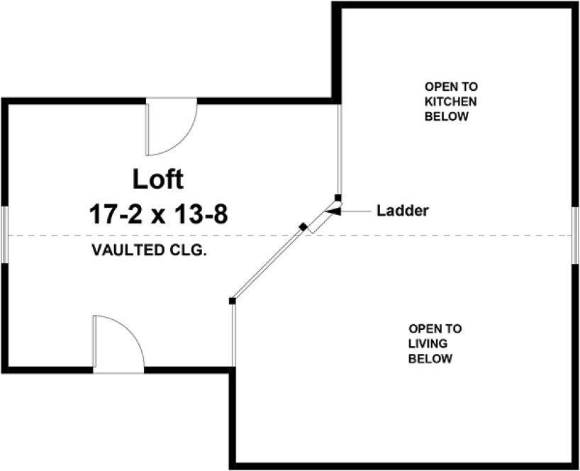 Attic Plan for House Plan #216101