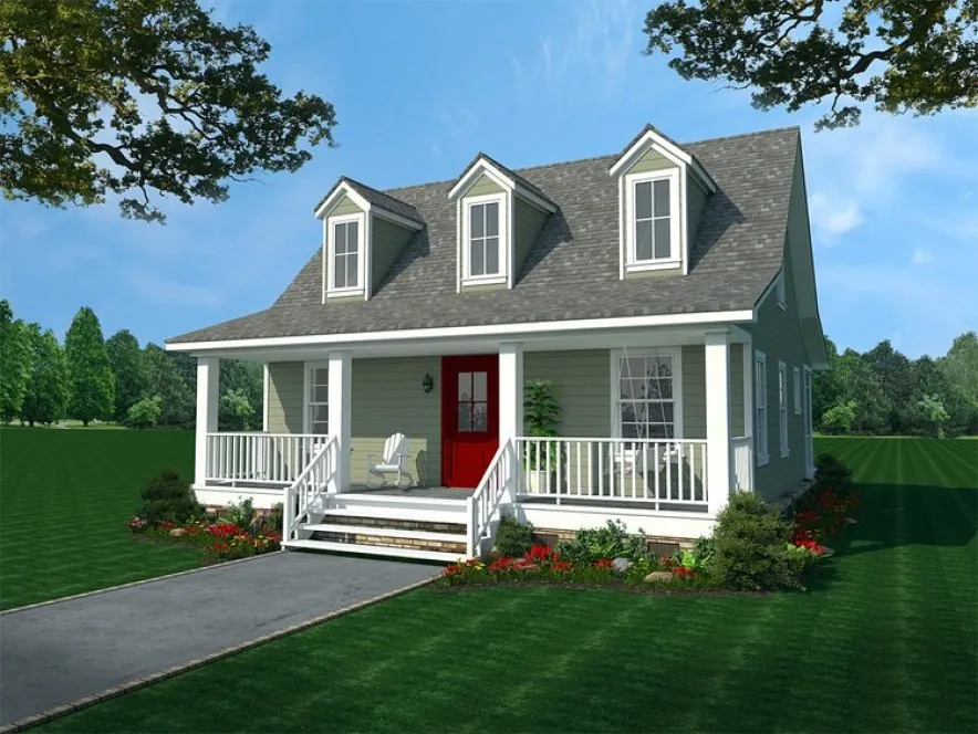 Full Rendering for House Plan #216101