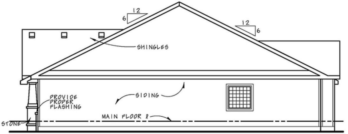 Right Elevation for House Plan #159052