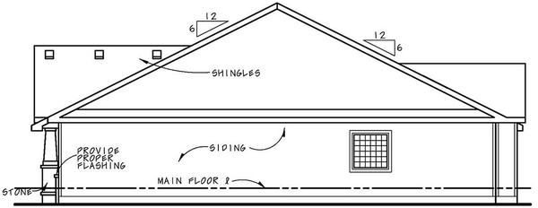Right Elevation for House Plan #159052