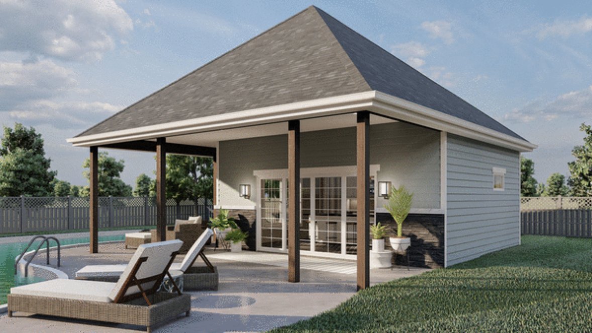 Right Elevation for House Plan #706930