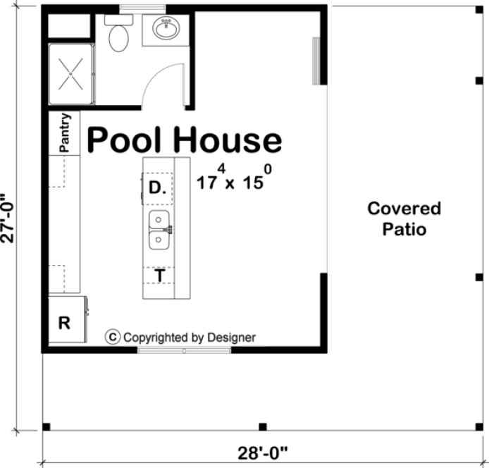 Main Floor Plan for House Plan #706930