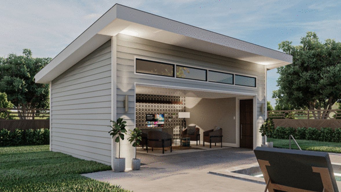 Left Elevation for House Plan #700330