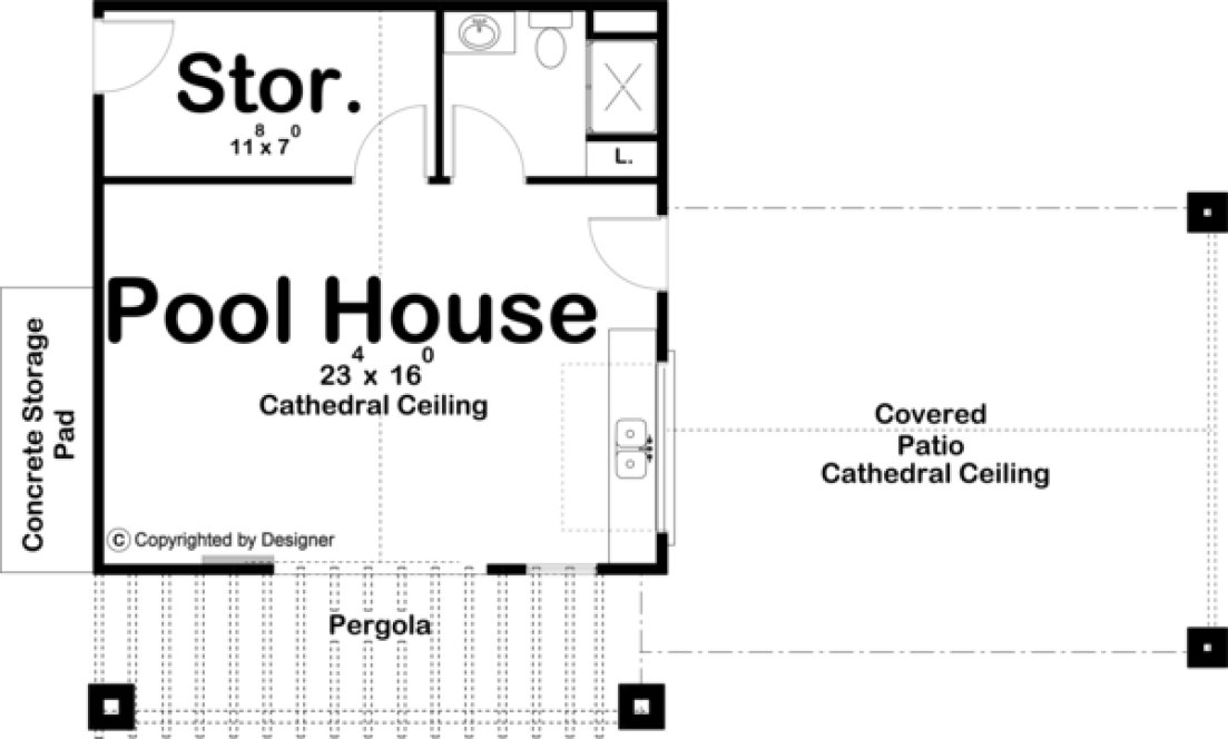 Main Floor Plan for House Plan #706750