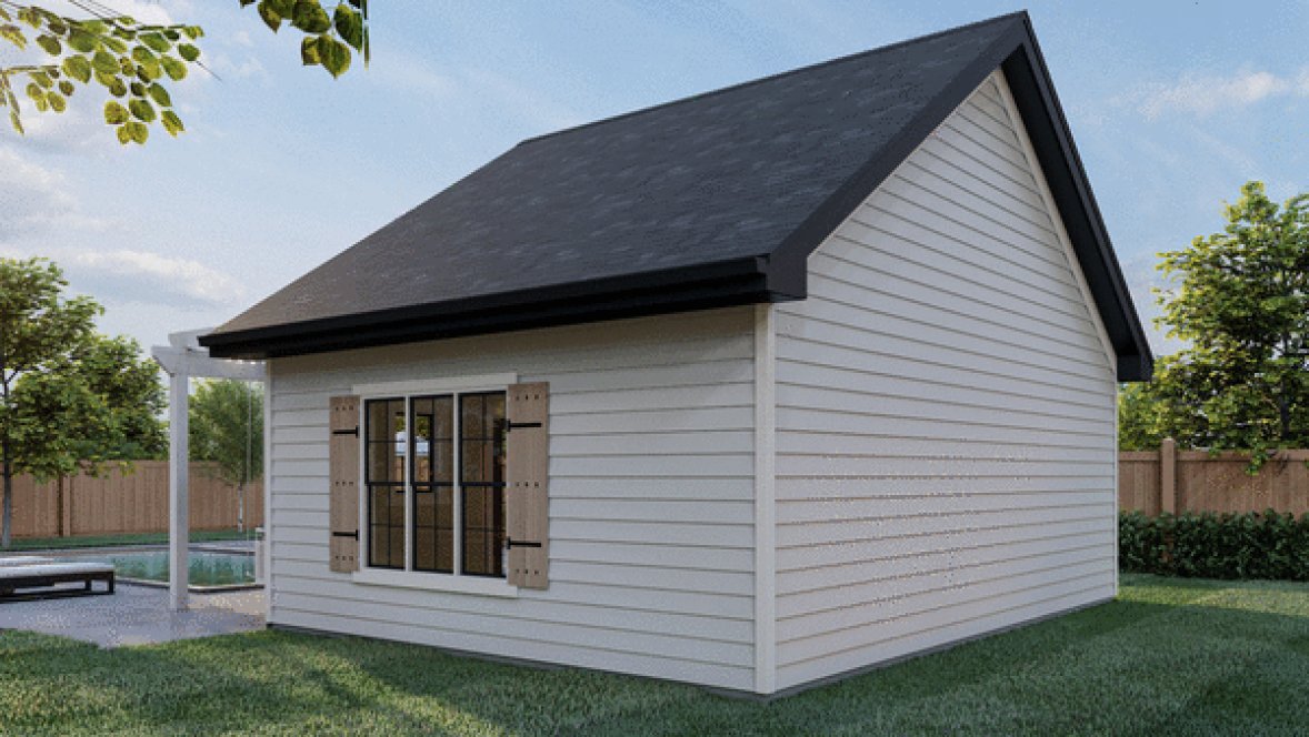 Rear Elevation for House Plan #702340