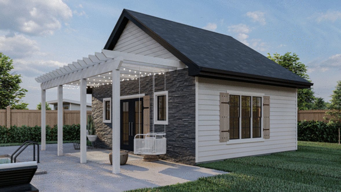 Right Elevation for House Plan #702340