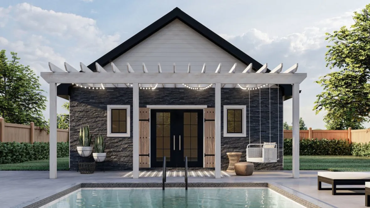 Full Rendering for House Plan #702340