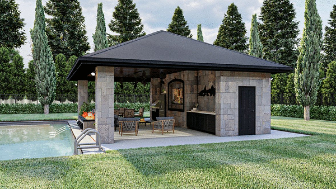 Right Elevation for House Plan #702810