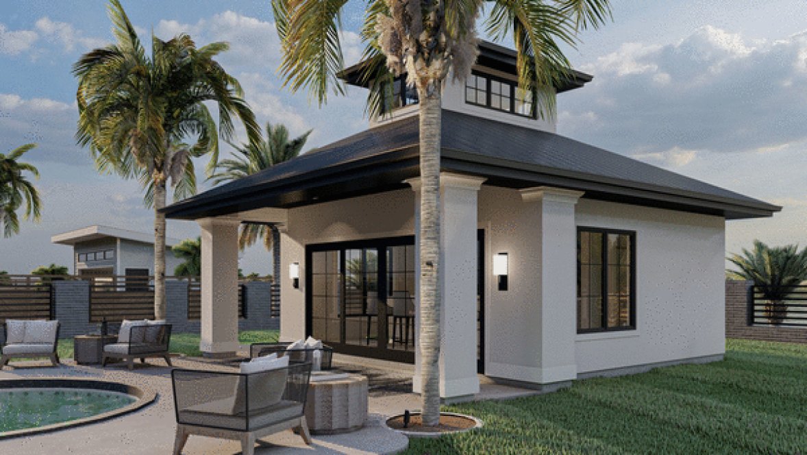 Right Elevation for House Plan #704630