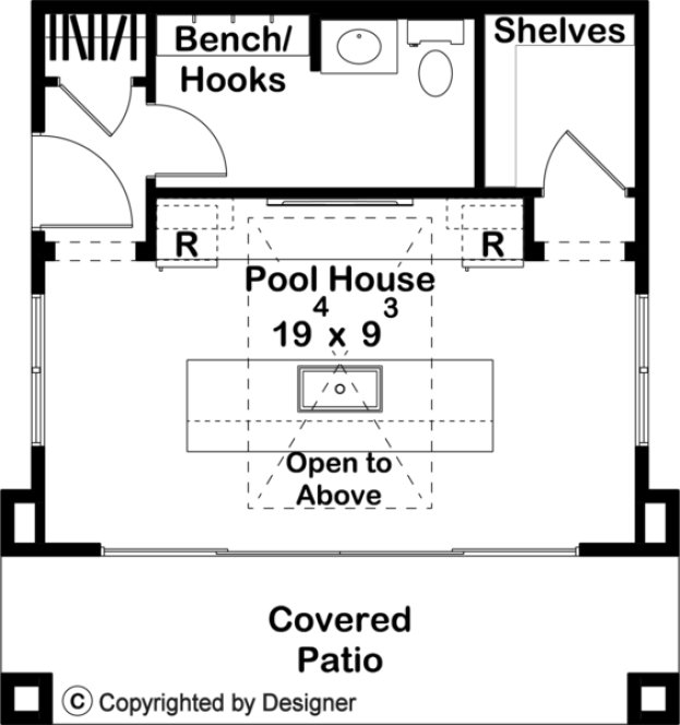 Main Floor Plan for House Plan #704630