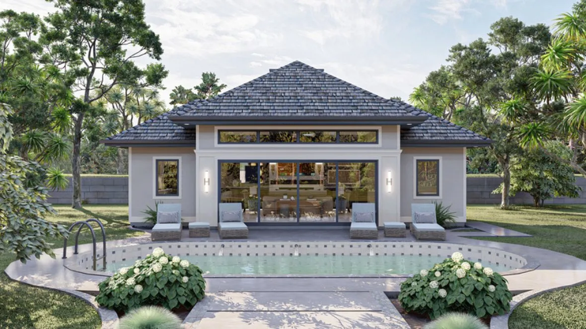 Full Rendering for House Plan #706450