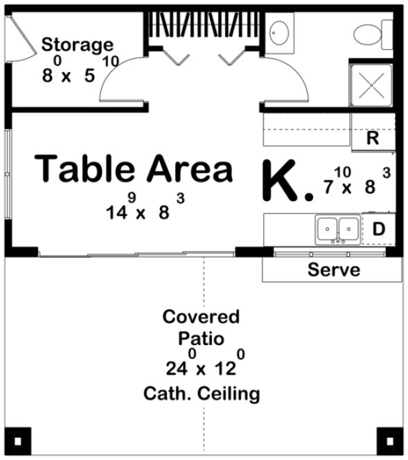 Main Floor Plan for House Plan #700631