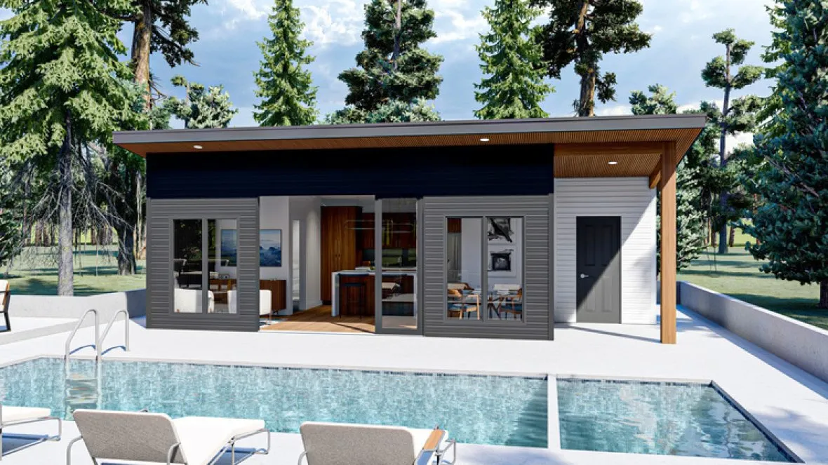 Full Rendering for House Plan #702040