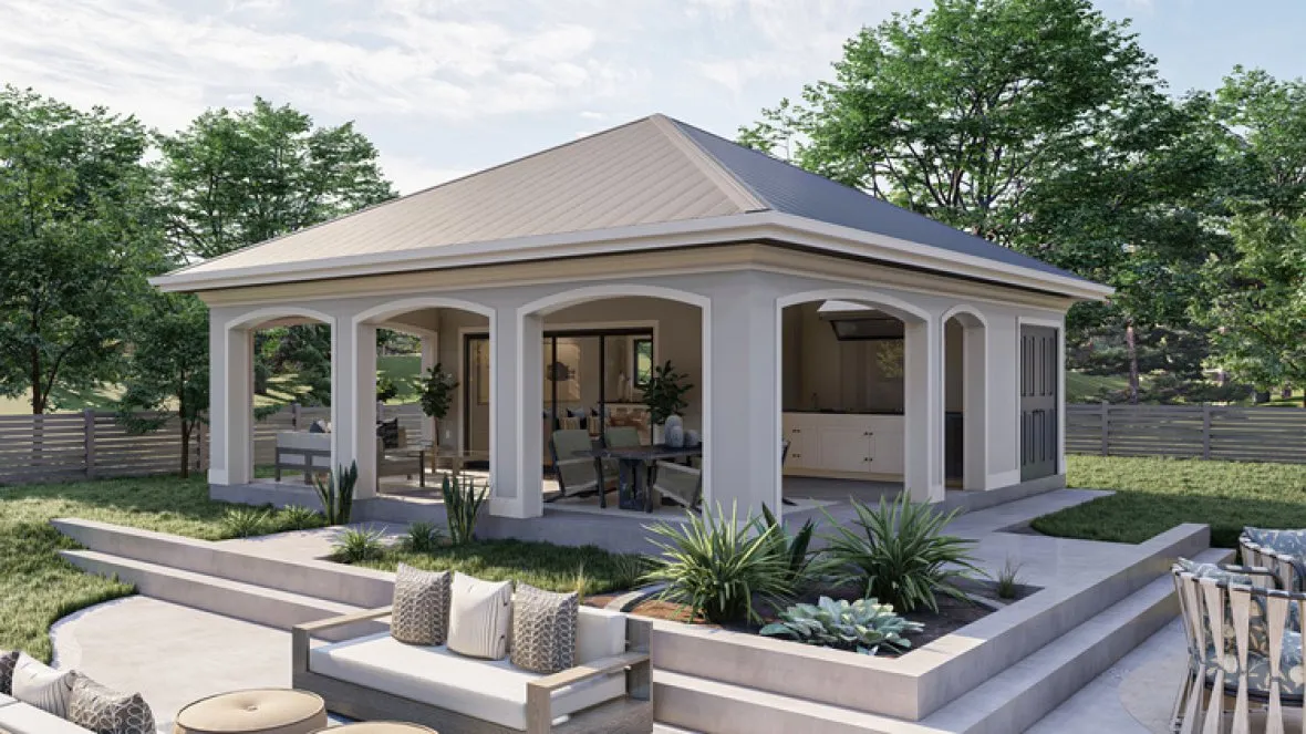 Full Rendering for House Plan #704920