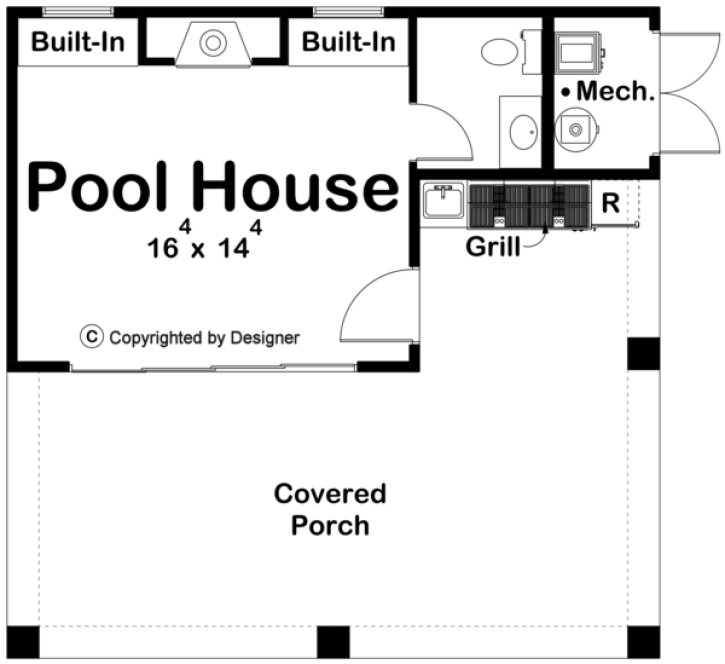 Main Floor Plan for House Plan #705920
