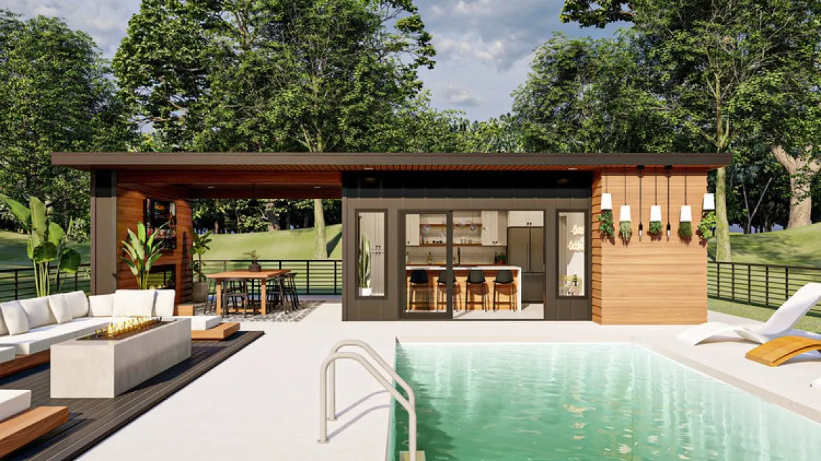 Full Rendering for House Plan #702330