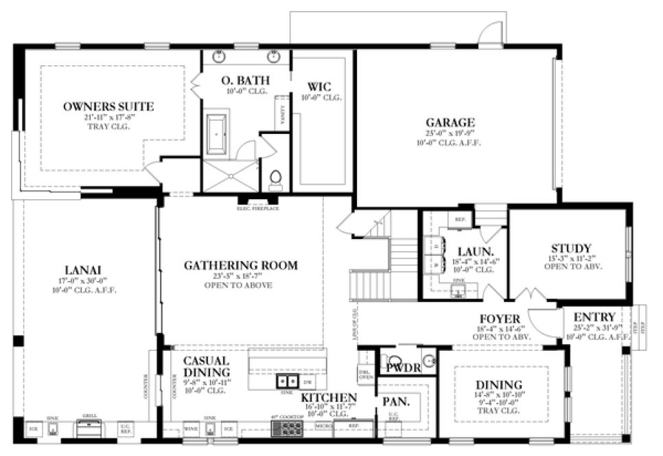 Main Floor Plan for House Plan #829834
