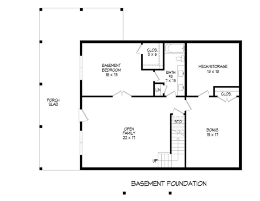 Basement Plan for House Plan #693112