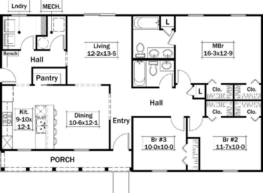 Main Floor Plan for House Plan #631041