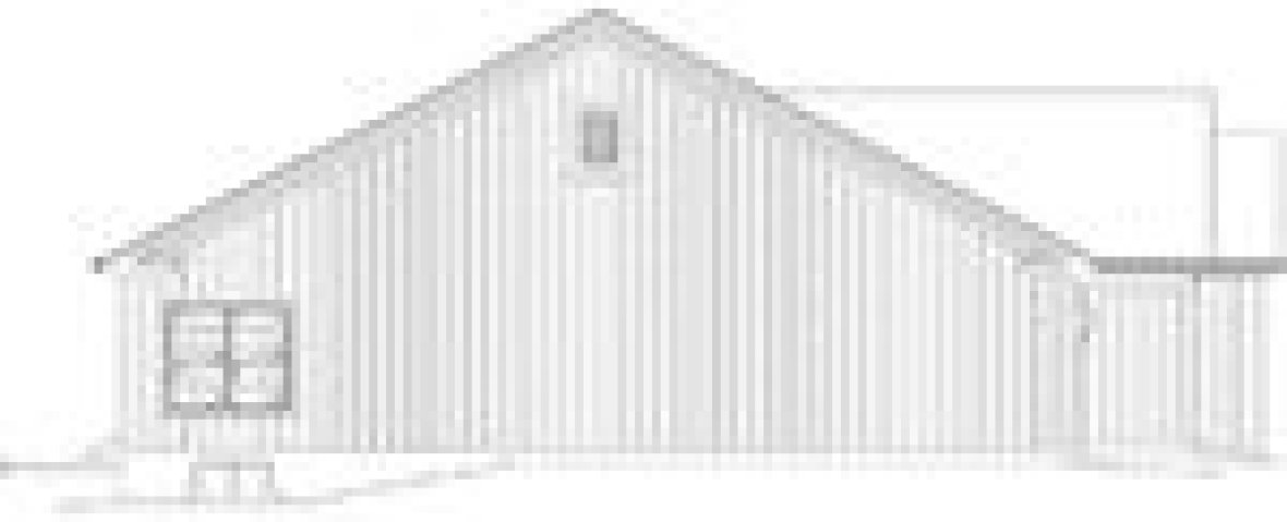 Left Elevation for House Plan #633671