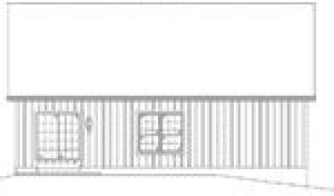 Rear Elevation for House Plan #633671