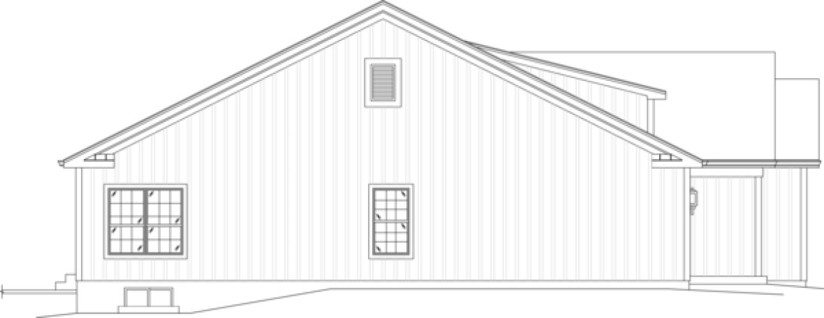 Left Elevation for House Plan #635671