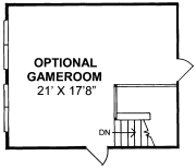 Second Floor Plan for House Plan #245314